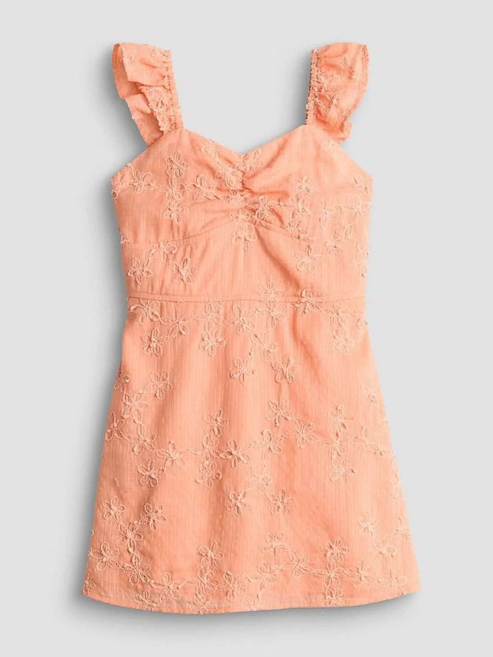 Girls size Large Sea + Skye NWT beautiful embroidered Melon colored Tank dress